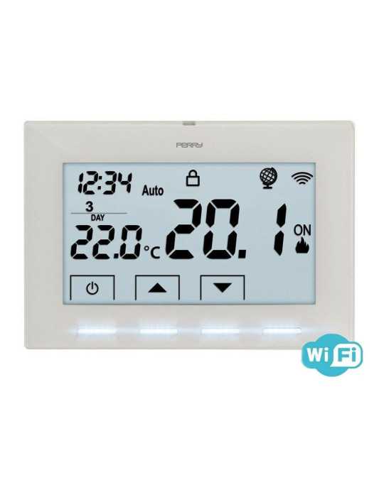 Cronotermostato WIFI 230 V Blanco PERRY
