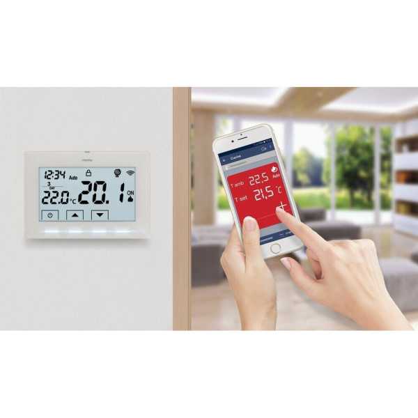 Cronotermostato WIFI 230 V Blanco PERRY