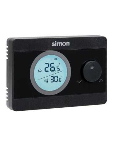 Termostato Digital On/Off, Negro SIMON