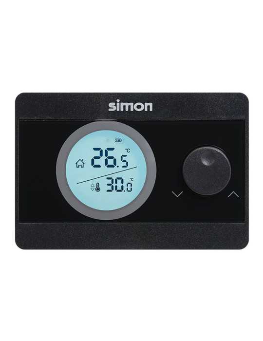 Termostato Digital On/Off, Negro SIMON