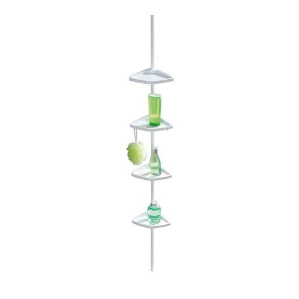 Rinconera Telescópica Blanca, Easy, 23,5 x 17,5 x 78- 265 cm WENKO