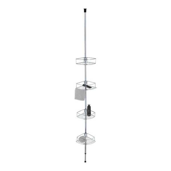 Rinconera Telescópica de Acero Inoxidable, Dolcedo, 31 x 23 x 65 - 275 cm WENKO