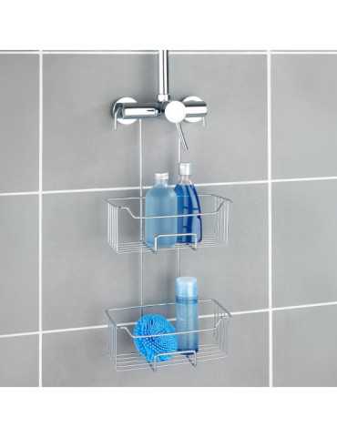 Cesto para la Ducha Doble Piso, Milo, 25 x 14 x 55 cm WENKO 2