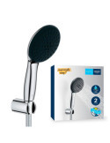 Conjunto de Ducha Serie Vitalio Star 110 con Mango 2 Funciones + Flexo 1,75 cm + Soporte Pared GROHE