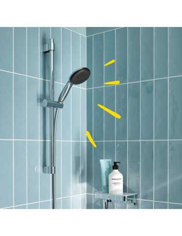 Conjunto de Ducha Serie Vitalio Star 110 con Mango 1 Función + Flexo 1,75 cm + Barra 60 cm GROHE 2
