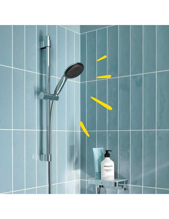 Conjunto de Ducha Serie Vitalio Star 110 con Mango 1 Función + Flexo 1,75 cm + Barra 60 cm GROHE