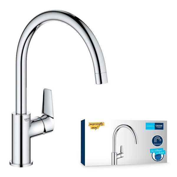 Grifo Monomando de Cocina con Caño Alto Serie Start Edge GROHE