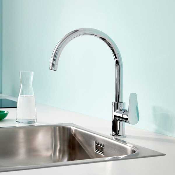 Grifo Monomando de Cocina con Caño Alto Serie Start Edge GROHE