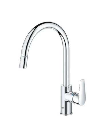 Grifo Monomando de Cocina con Caño Alto Extraible Serie Start Edge GROHE
