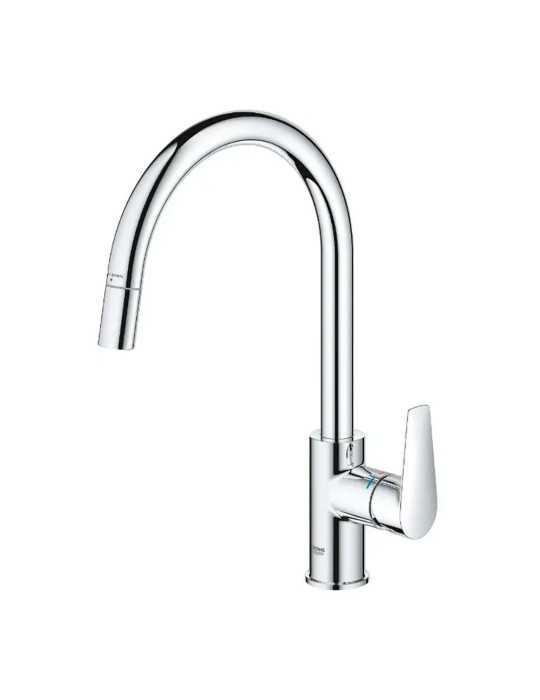 Grifo Monomando de Cocina con Caño Alto Extraible Serie Start Edge GROHE