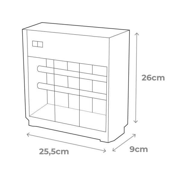 Mata Insectos Profesional Eléctrico, Cromo/Negro, 2 x 6W, 30 m², 25,5 x 9 x 26 cm EDM