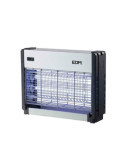 Mata Insectos Profesional Eléctrico, Cromo/Negro, 2 x 8W, 50 m², 33 x 9 x 26 cm EDM