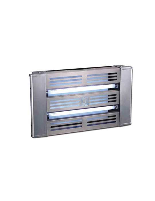 Atrapa Insectos con Placa Adhesiva, Uso Interior, 2 x 15W, 100 m², 61 x 8,5 x 35 cm EDM