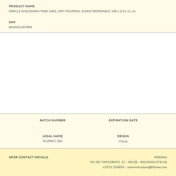 Lote de 25 Unidades Varilla Disuasoria para Aves, Anti Palomas, Acero Inoxidable, 100 x 2,5 x 11 cm EURO BIRDS