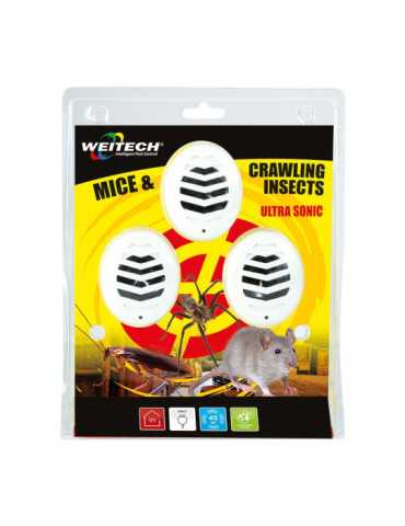 Repelente de Plagas Ultrasónico para Uso Interior, 3 uds WEITECH 2