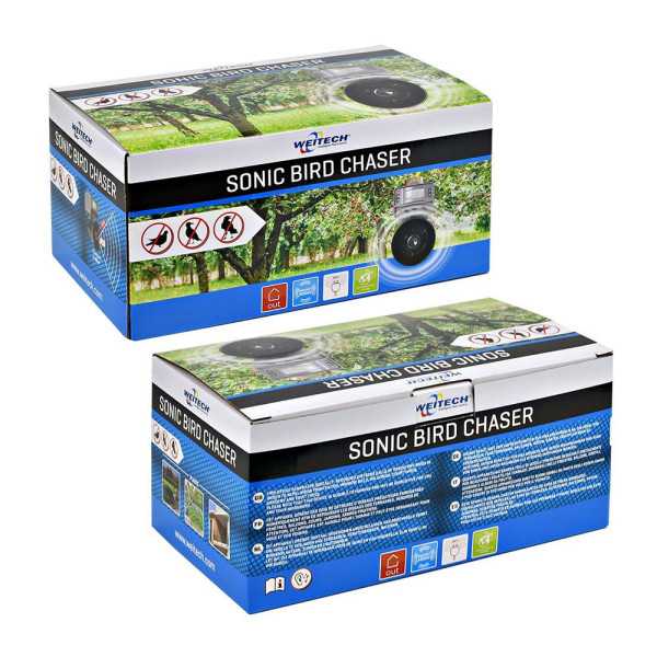 Ahuyentador Sonoro de Pájaros con Flash WEITECH