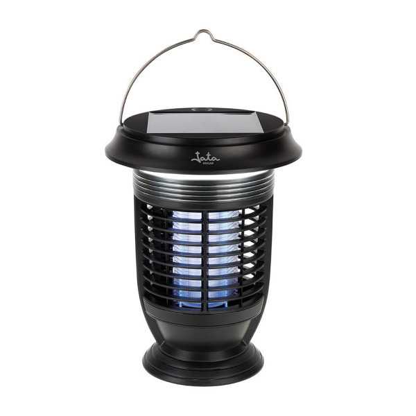 Atrapa Mosquitos para Interior/Exterior y Lámpara Solar, 5W, 40 m², Ø16,5 x 21,5 cm JATA HOGAR