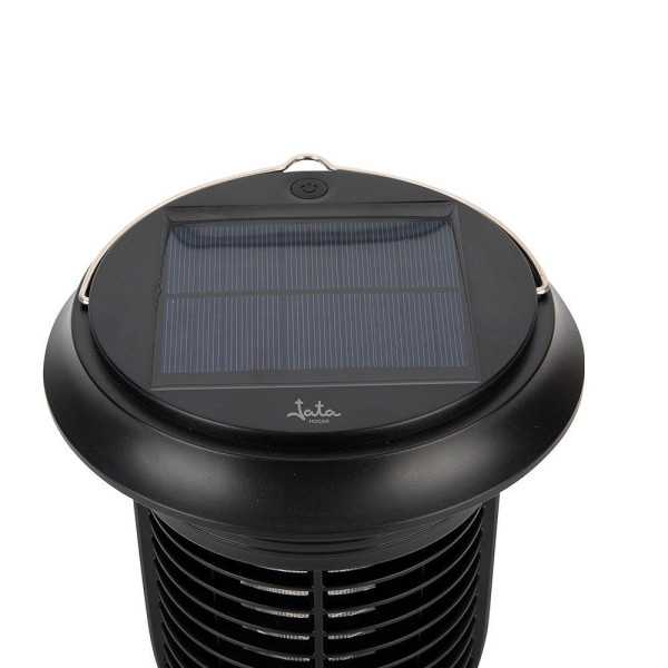 Atrapa Mosquitos para Interior/Exterior y Lámpara Solar, 5W, 40 m², Ø16,5 x 21,5 cm JATA HOGAR