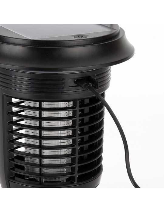 Atrapa Mosquitos para Interior/Exterior y Lámpara Solar, 5W, 40 m², Ø16,5 x 21,5 cm JATA HOGAR