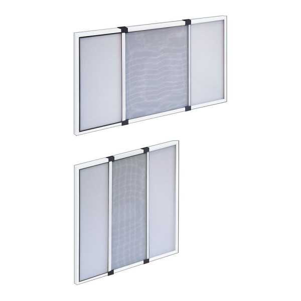 Mosquitera con Marco Extensible, Blanca, 90-172 x 70 cm IRS