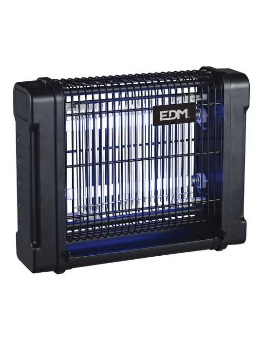Mata Insectos Profesional Eléctrico, Color Negro, 2 x 6W, 30 m², 31,6 x 10 x 26,5 cm, 340° EDM