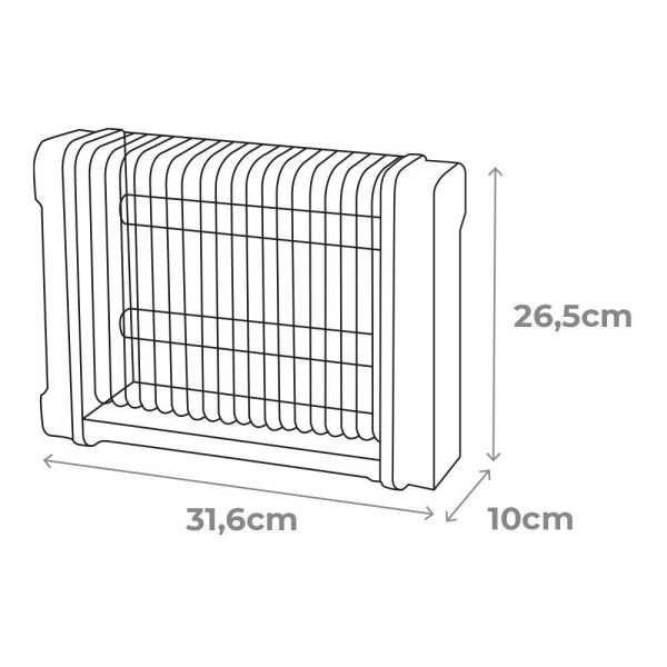 Mata Insectos Profesional Eléctrico, Color Negro, 2 x 6W, 30 m², 31,6 x 10 x 26,5 cm, 340° EDM