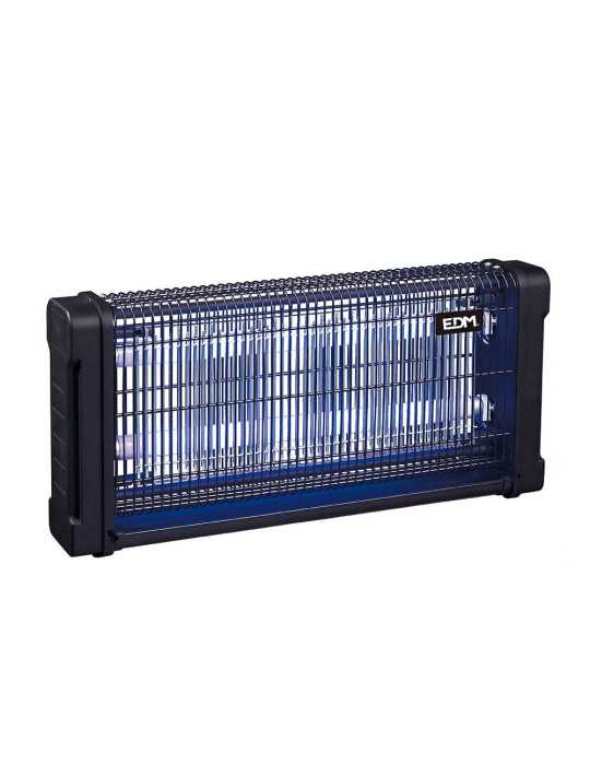 Mata Insectos Profesional Eléctrico, Color Negro, 2 x 15W, 100 m², 54,2 x 10 x 26,5 cm 340° EDM