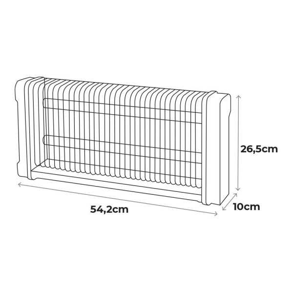Mata Insectos Profesional Eléctrico, Color Negro, 2 x 15W, 100 m², 54,2 x 10 x 26,5 cm 340° EDM