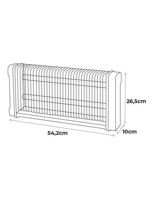 Mata Insectos Profesional Eléctrico, Color Negro, 2 x 15W, 100 m², 54,2 x 10 x 26,5 cm 340° EDM