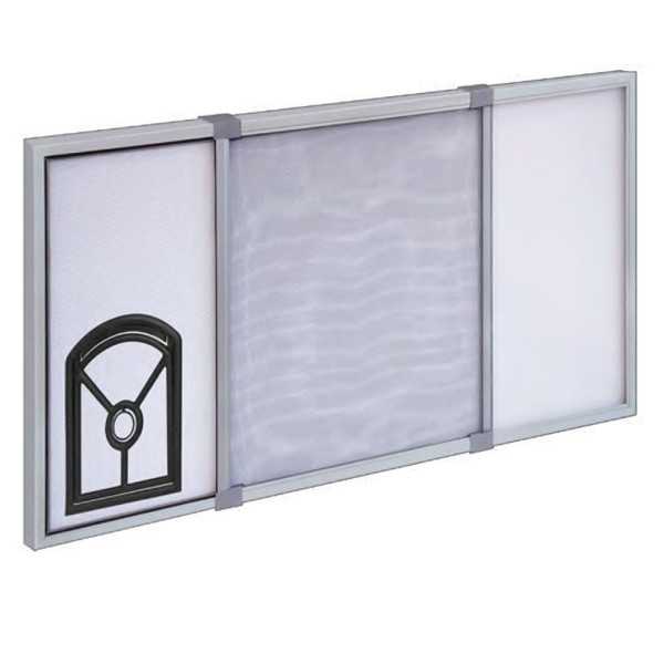 Mosquitera con Marco Extensible con Gatera, Blanca, 2 piezas 70 x 50 cm IRS
