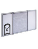 Mosquitera con Marco Extensible con Gatera, Blanca, 2 piezas 70 x 50 cm IRS