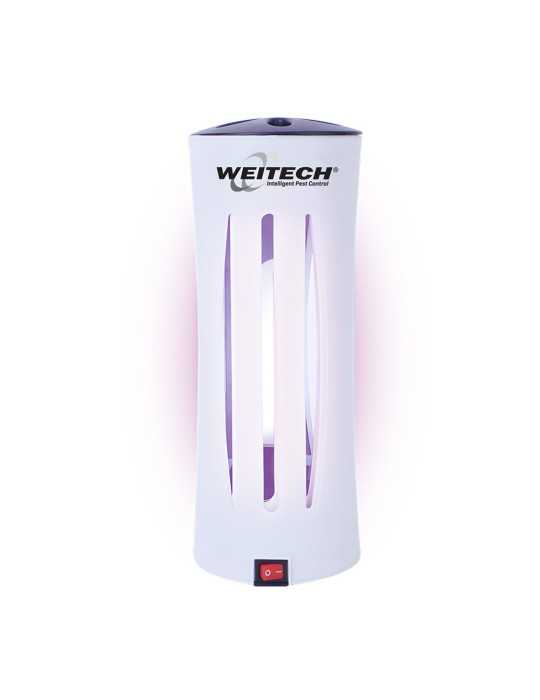 Atrapa Insectos Voladores con Luz UV y Trampa Adhesiva, 9 W, Ø12 x 29,7 cm WEITECH