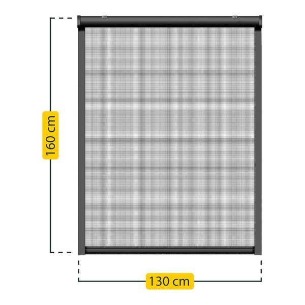 Mosquitera Enrollable, Antracita, 130 x 160 cm SCHELLENBERG