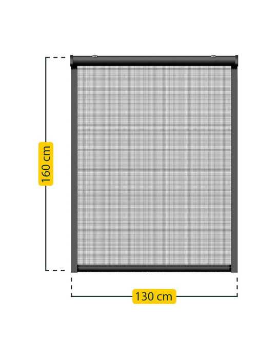 Mosquitera Enrollable, Antracita, 130 x 160 cm SCHELLENBERG
