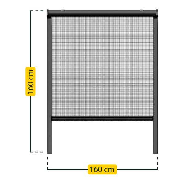 Mosquitera Enrollable, Antracita, 160 x 160 cm SCHELLENBERG