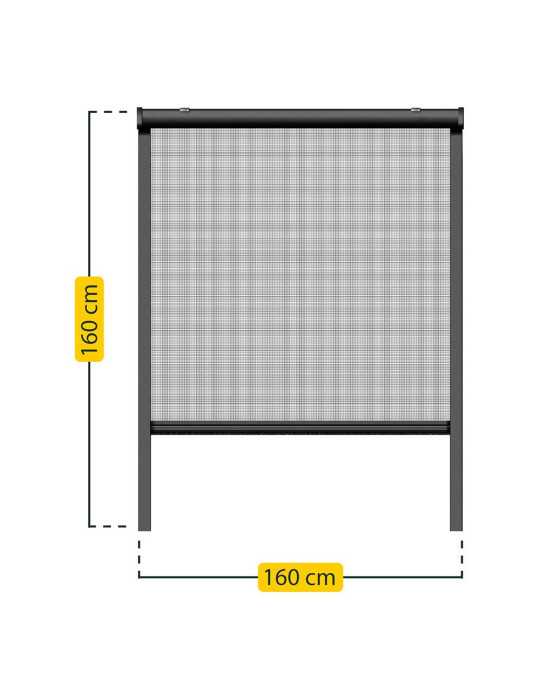 Mosquitera Enrollable, Antracita, 160 x 160 cm SCHELLENBERG