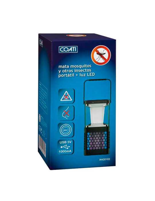 Farol Solar Recargable Mata Mosquitos 40 m² + Luz LED COATI