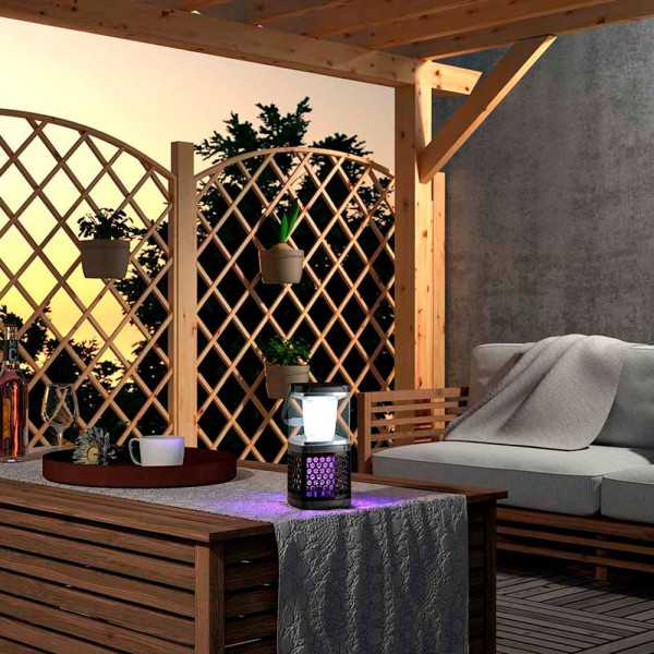 Farol Solar Recargable Mata Mosquitos 40 m² + Luz LED COATI