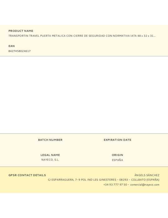 Transportín Travel Puerta Metalica con Cierre de Seguridad con Normativa Iata 48 x 32 x 31 cm NAYECO