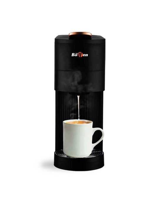 Cafetera Multicap 4 en 1, 1400 W, Negra BAFFEN