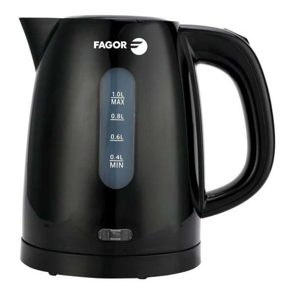 Hervidor de Agua Teya Noir 1 l FAGOR