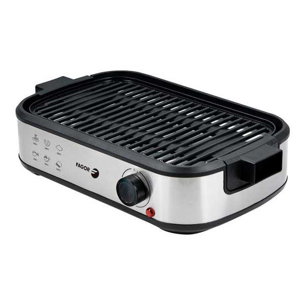 Parrilla Eléctrica Smokeless con Extractor de Humo 1800 W 44 x 27 x 10,5 cm FAGOR
