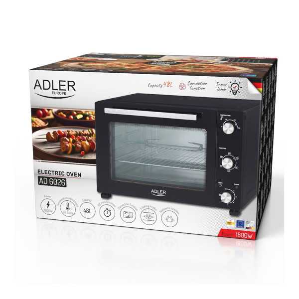 Horno Eléctrico Ad 6026 1800 W 48 l ADLER