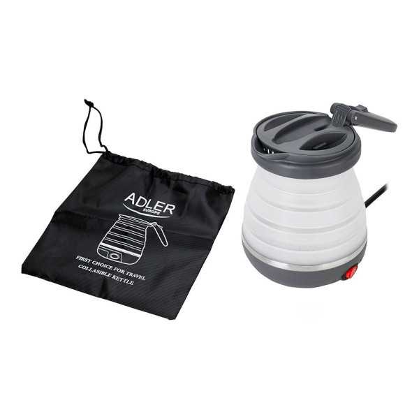 Hervidor Portátil Plegable de Silicona Ad 1279, 750 W, 0,6 l ADLER