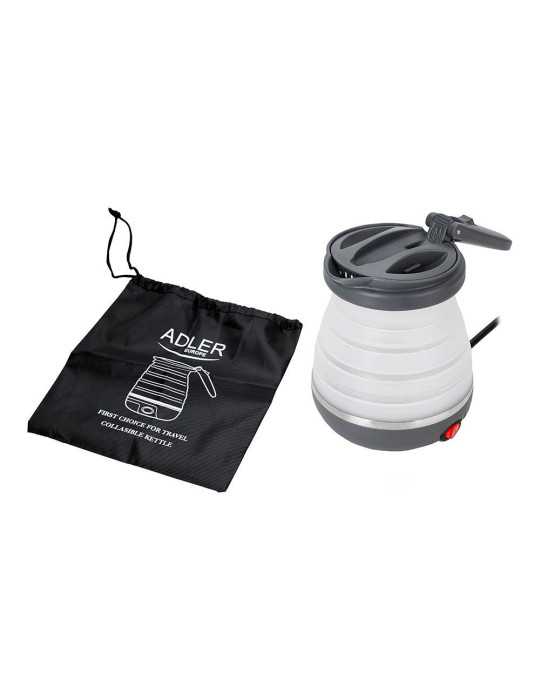 Hervidor Portátil Plegable de Silicona Ad 1279, 750 W, 0,6 l ADLER