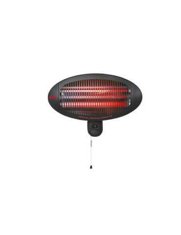 Estufa de Cuarzo de Exterior 2000 W Soporte A Pared EDM