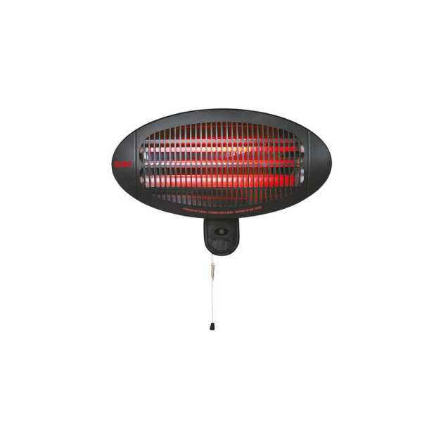 Estufa de Cuarzo de Exterior 2000 W Soporte A Pared EDM