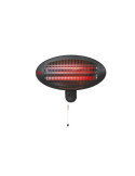 Estufa de Cuarzo de Exterior 2000 W Soporte A Pared EDM