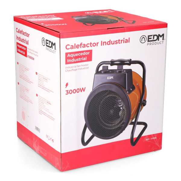 Calefactor Industrial 1500 - 3000 W, 31 x 27 x 35 cm EDM