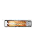 Estufa de Cuarzo Orientable 600 / 1200 W Modelo Cromo, 53,5 x 6 x 13,5 cm EDM